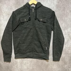 Southpole Hoodie Jacket Gray Stripe size L